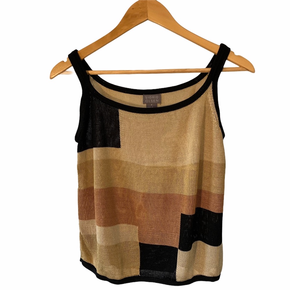 Mesh Colorblocked tank